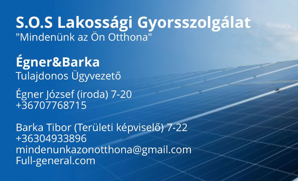 S.O.S Lakossági Gyorsszolgálat logó